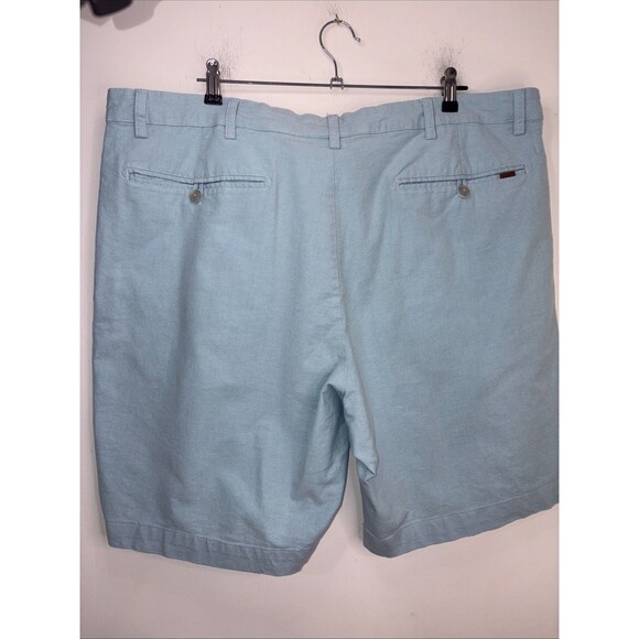 Chaps Shorts 42 1-Blue & 1-Tan Chino Khaki Comfort Waistband Stretch Flat Front - Picture 8 of 16